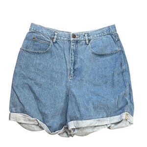 Vintage Liz wear Authentic High-Waisted Denim Shorts 16 100% Cotton Made In Isra